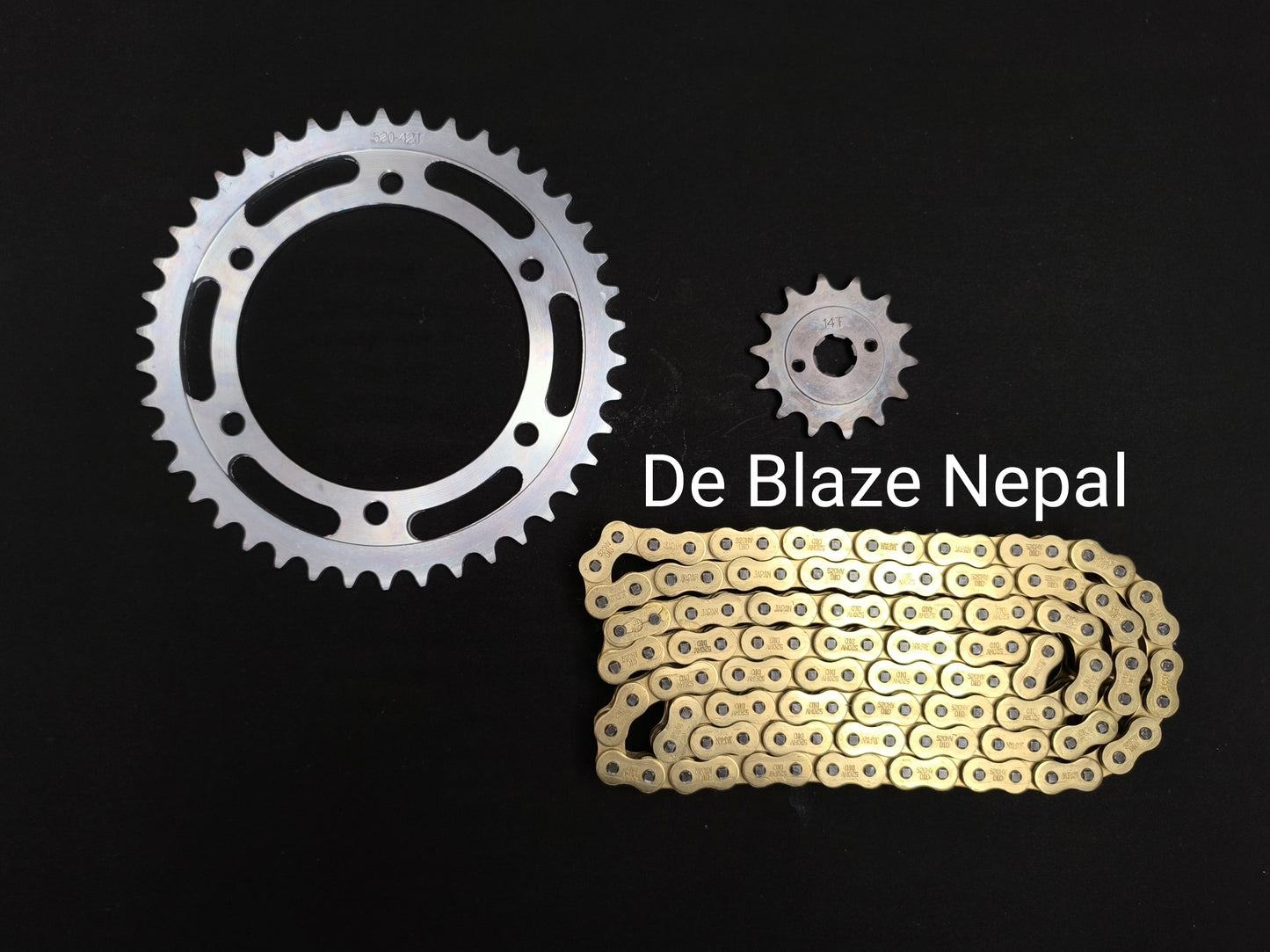 Hartford Vr 150 Chain Sprocket ( Big sprocket + Brass chain )