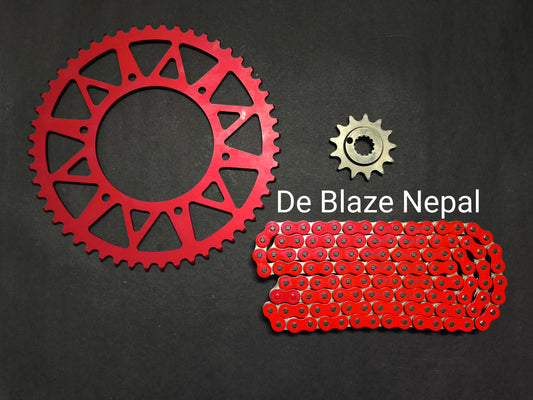 Honda CRF 250 Chain Sprocket ( CNC + Red Brass )