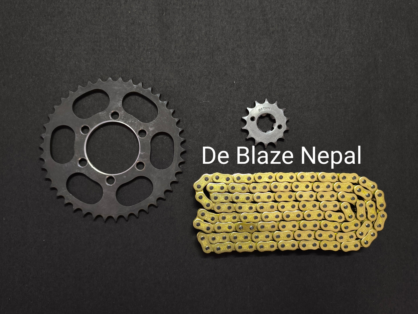 Yamaha XTZ 150 Chain Sprocket Set ( Gold Brass )