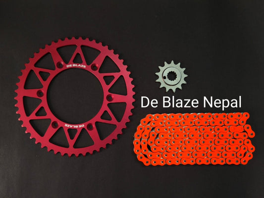 Cross Fire Chain Sprocket (CNC + Orange Brass)