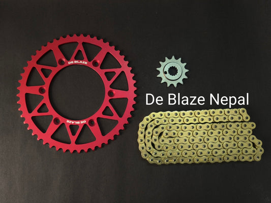 Honda Xr Chain Sprocket ( CNC + gold Brass )