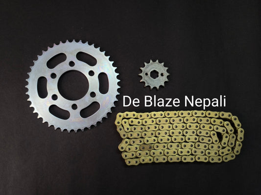 Benelli 150i Chain Sprocket Set ( Brass Chain )